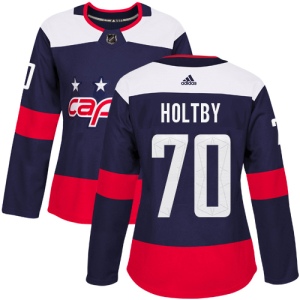 Women's Braden Holtby Washington Capitals Authentic 2018 Stadium Series Jersey - Navy Blue