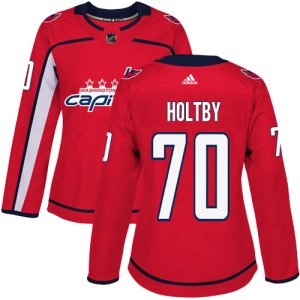 Women's Braden Holtby Washington Capitals Authentic Home Jersey - Red