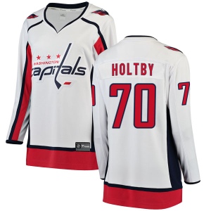 Women's Braden Holtby Washington Capitals Breakaway Away Jersey - White