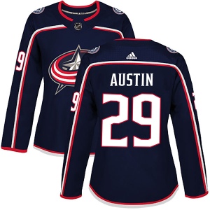 Women's Brady Austin Columbus Blue Jackets Authentic Home Jersey - Navy