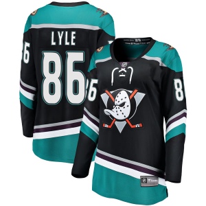 Women's Brady Lyle Anaheim Ducks Breakaway Alternate Jersey - Black