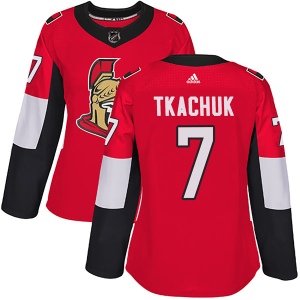 Women's Brady Tkachuk Ottawa Senators Authentic Home Jersey - Red