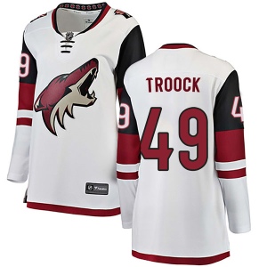 Women's Branden Troock Arizona Coyotes Authentic Away Jersey - White