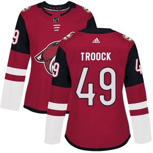 Women's Branden Troock Arizona Coyotes Authentic Maroon Home Jersey