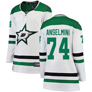 Women's Brandon Anselmini Dallas Stars Breakaway Away Jersey - White