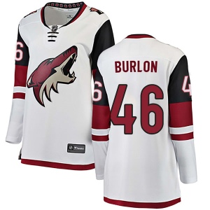 Women's Brandon Burlon Arizona Coyotes Authentic Away Jersey - White