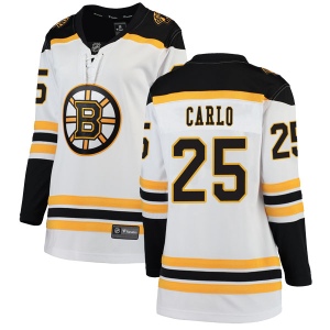 Women's Brandon Carlo Boston Bruins Breakaway Away Jersey - White