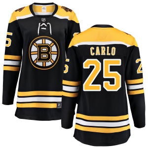 Women's Brandon Carlo Boston Bruins Home Breakaway Jersey - Black