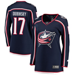 Women's Brandon Dubinsky Columbus Blue Jackets Breakaway Home Jersey - Navy