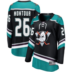 Women's Brandon Montour Anaheim Ducks Breakaway Alternate Jersey - Black