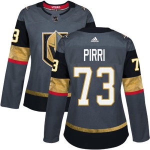 Women's Brandon Pirri Vegas Golden Knights Authentic Gray Home Jersey - Gold