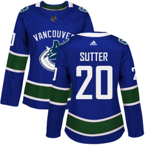 Women's Brandon Sutter Vancouver Canucks Authentic Home Jersey - Blue