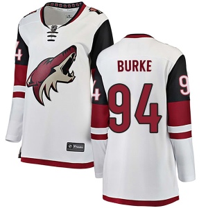 Women's Brayden Burke Arizona Coyotes Authentic Away Jersey - White