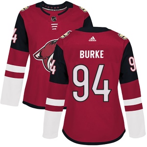 Women's Brayden Burke Arizona Coyotes Authentic Maroon Home Jersey