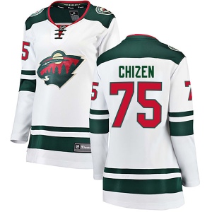 Women's Brayden Chizen Minnesota Wild Breakaway Away Jersey - White