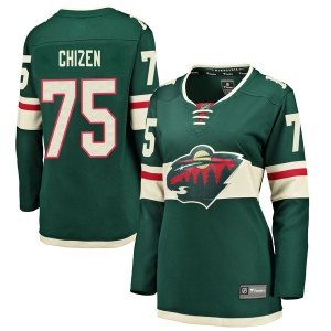 Women's Brayden Chizen Minnesota Wild Breakaway Home Jersey - Green