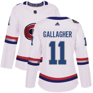 Women's Brendan Gallagher Montreal Canadiens Authentic 2017 100 Classic Jersey - White