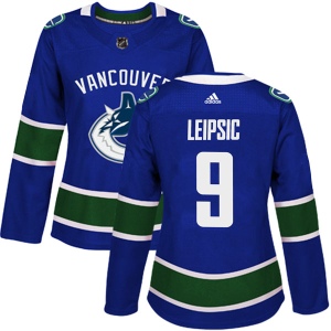 Women's Brendan Leipsic Vancouver Canucks Authentic Home Jersey - Blue