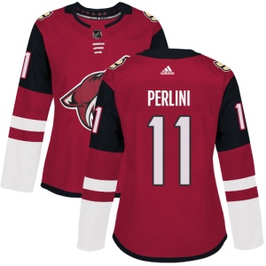 Women's Brendan Perlini Arizona Coyotes Authentic Burgundy Home Jersey - Red