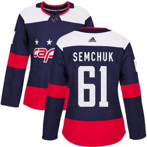 Women's Brendan Semchuk Washington Capitals Authentic 2018 Stadium Series Jersey - Navy Blue