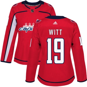 Women's Brendan Witt Washington Capitals Authentic Home Jersey - Red