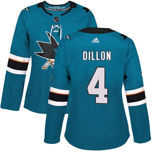 Women's Brenden Dillon San Jose Sharks Authentic Home Jersey - Teal