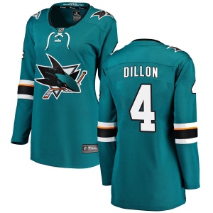 Women's Brenden Dillon San Jose Sharks Breakaway Home Jersey - Teal