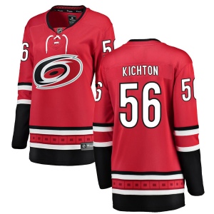 Women's Brenden Kichton Carolina Hurricanes Breakaway Home Jersey - Red