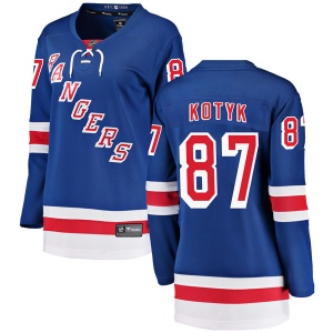 Women's Brenden Kotyk New York Rangers Breakaway Home Jersey - Blue