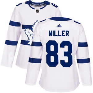 Women's Brenden Miller Toronto Maple Leafs Authentic 2018 Stadium Series Jersey - White