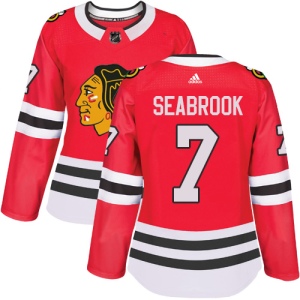 Women's Brent Seabrook Chicago Blackhawks Authentic Home Jersey - Red