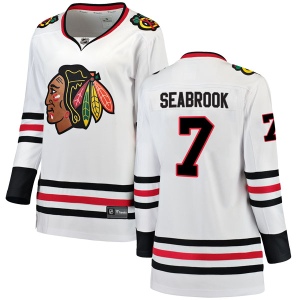 Women's Brent Seabrook Chicago Blackhawks Breakaway Away Jersey - White