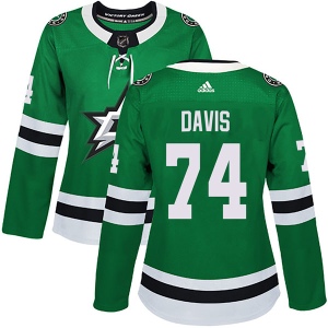 Women's Brett Davis Dallas Stars Authentic Home Jersey - Green