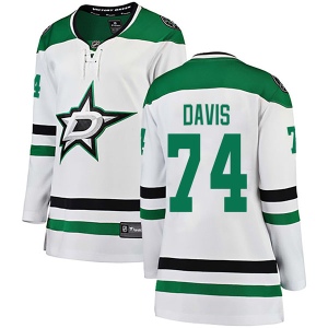 Women's Brett Davis Dallas Stars Breakaway Away Jersey - White