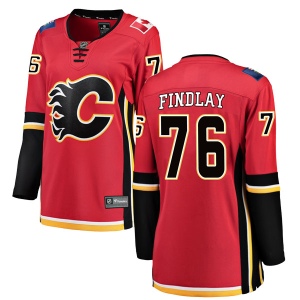 Women's Brett Findlay Calgary Flames Breakaway Home Jersey - Red