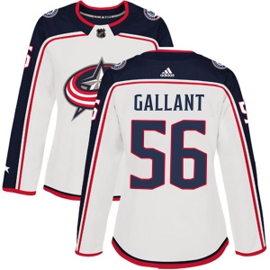 Women's Brett Gallant Columbus Blue Jackets Authentic Away Jersey - White