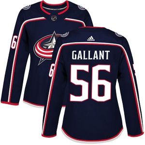 Women's Brett Gallant Columbus Blue Jackets Authentic Home Jersey - Navy