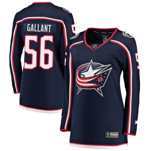 Women's Brett Gallant Columbus Blue Jackets Breakaway Home Jersey - Navy