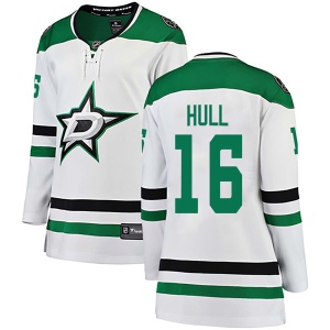 Women's Brett Hull Dallas Stars Breakaway Away Jersey - White