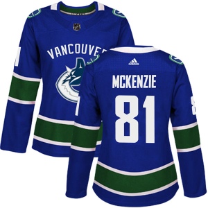 Women's Brett McKenzie Vancouver Canucks Authentic Home Jersey - Blue