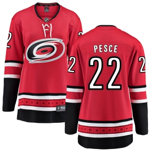 Women's Brett Pesce Carolina Hurricanes Home Breakaway Jersey - Red