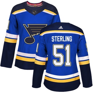 Women's Brett Sterling St. Louis Blues Authentic Home Jersey - Blue