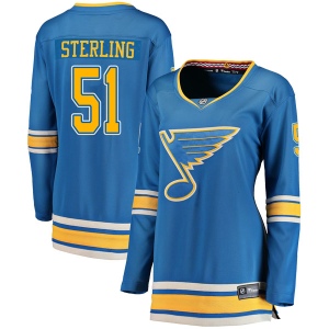 Women's Brett Sterling St. Louis Blues Breakaway Alternate Jersey - Blue