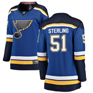 Women's Brett Sterling St. Louis Blues Breakaway Home Jersey - Blue