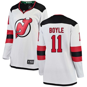 Women's Brian Boyle New Jersey Devils Breakaway Away Jersey - White