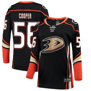 Women's Brian Cooper Anaheim Ducks Authentic Home Jersey - Black