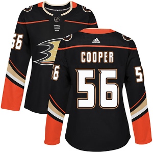 Women's Brian Cooper Anaheim Ducks Authentic Home Jersey - Black