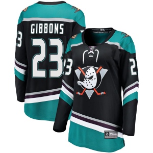 Women's Brian Gibbons Anaheim Ducks Breakaway Alternate Jersey - Black