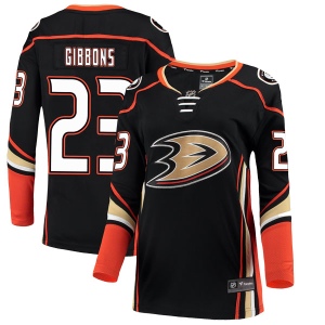 Women's Brian Gibbons Anaheim Ducks Breakaway Home Jersey - Black