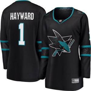 Women's Brian Hayward San Jose Sharks Breakaway Alternate Jersey - Black